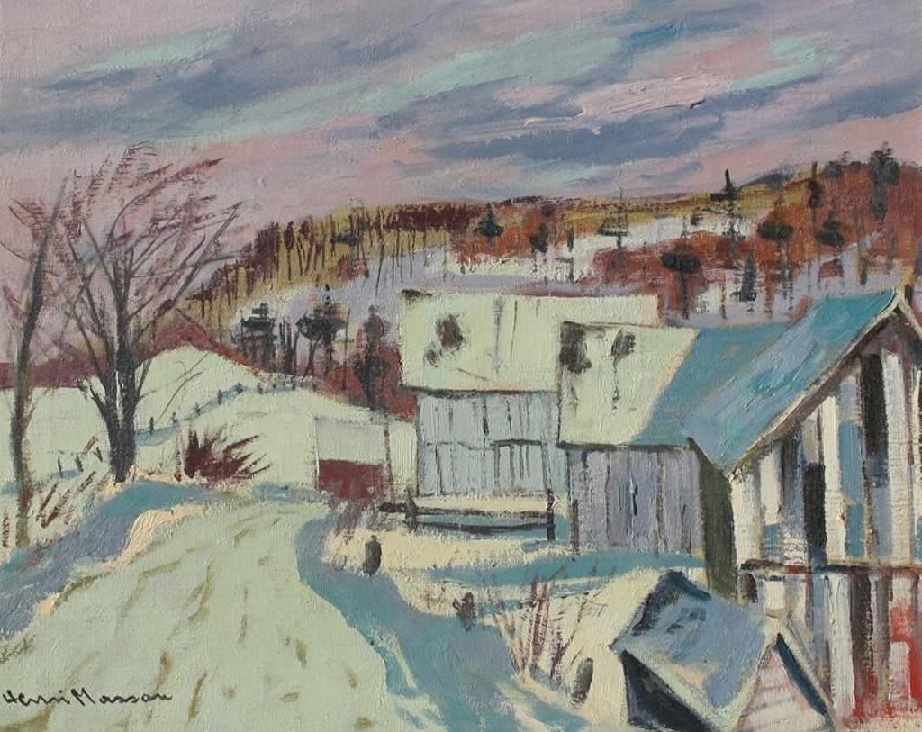Henri Leopold Masson (1907-1996) - Winter Village, Quebec
