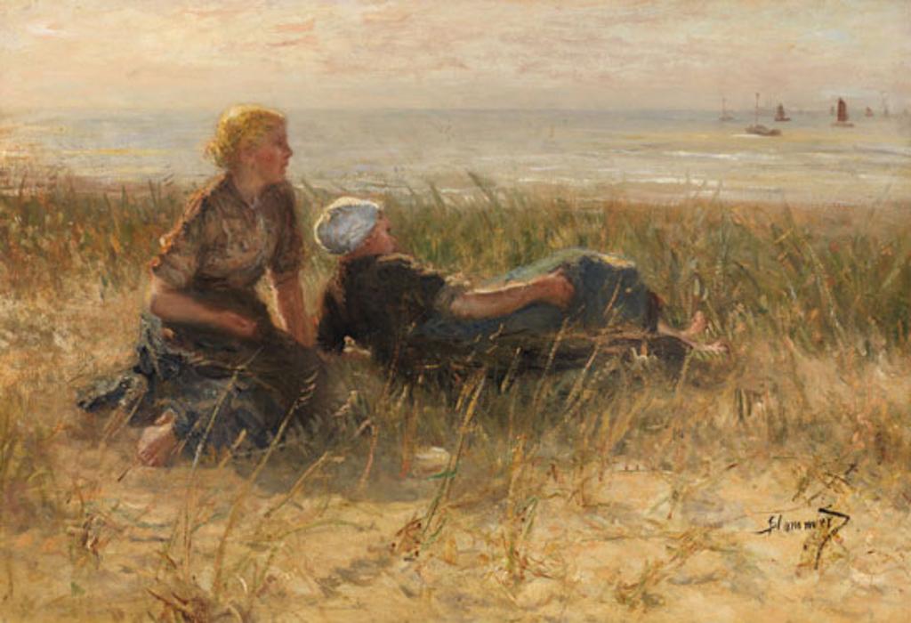 Bernardus Johannes Blommers (1845-1914) - Golden Afternoon