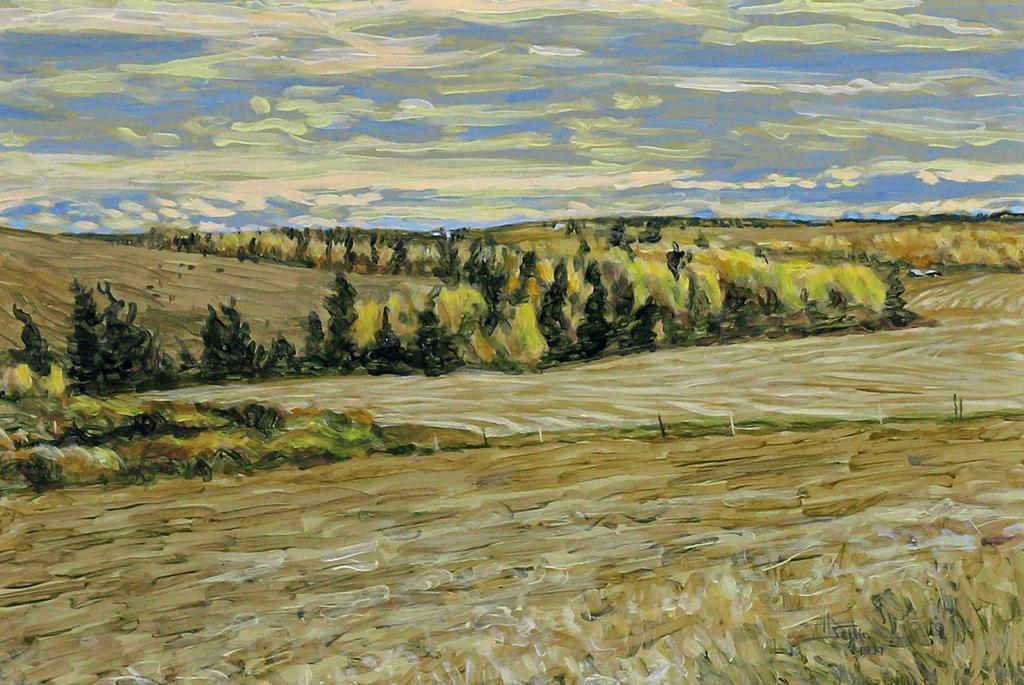 Herbert Otto (Herb) Sellin (1943) - Yellow Green Fall #2 - Priddis