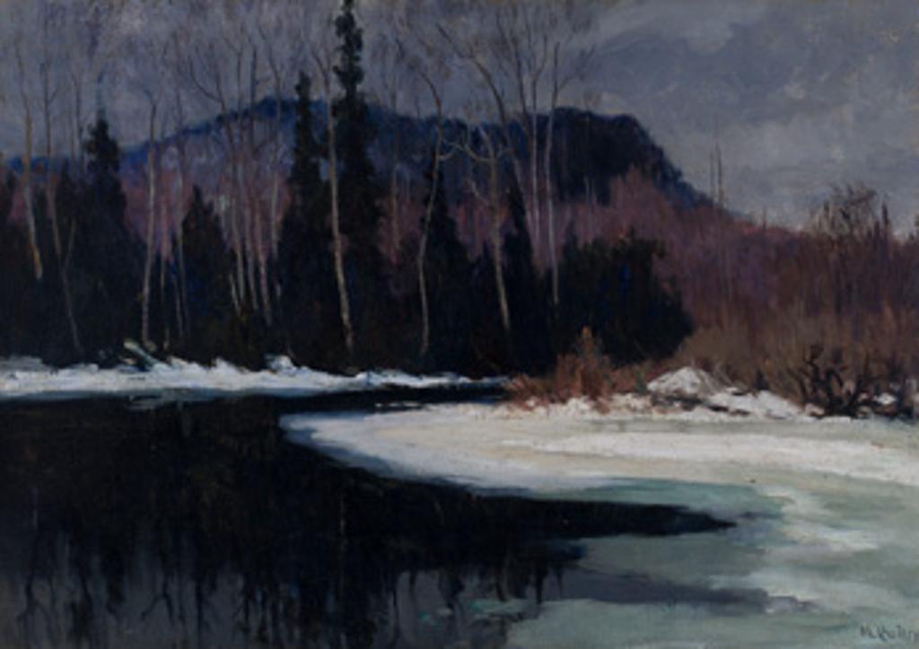 Maurice Galbraith Cullen (1866-1934) - Spring, The Cache River, Mount Tremblant, Quebec
