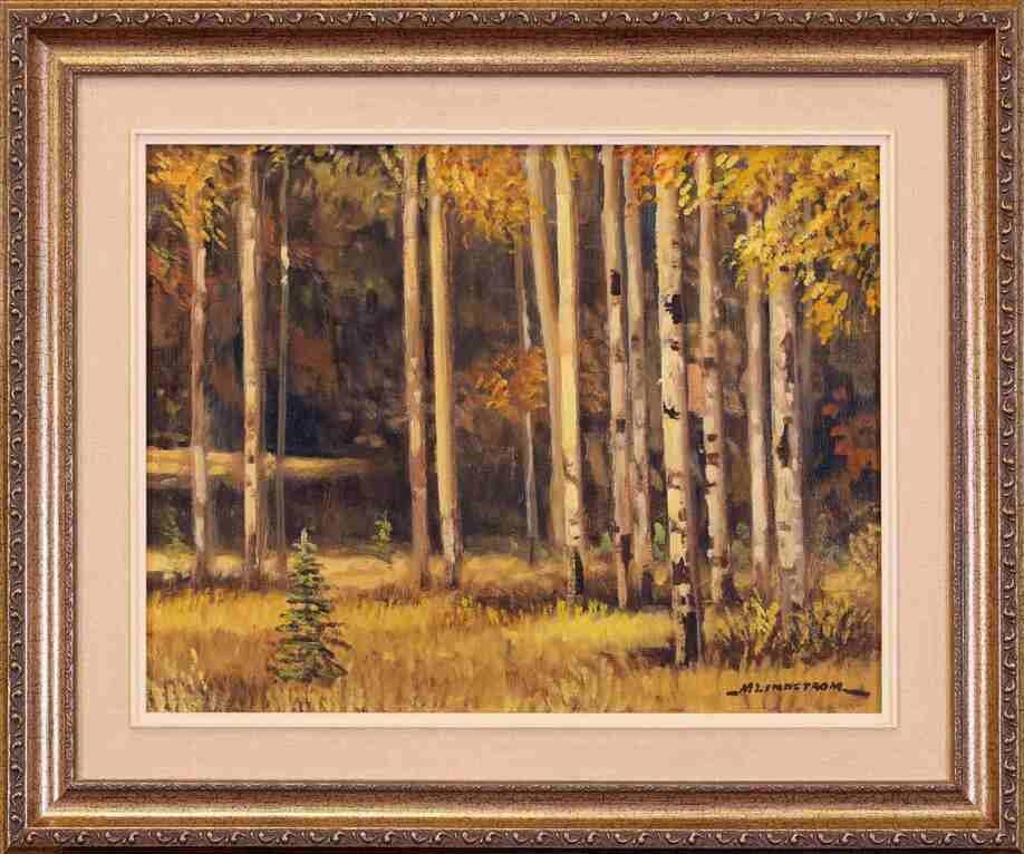 Matt Lindstrom (1890-1975) - Untitled, Forest Interior, Autumn