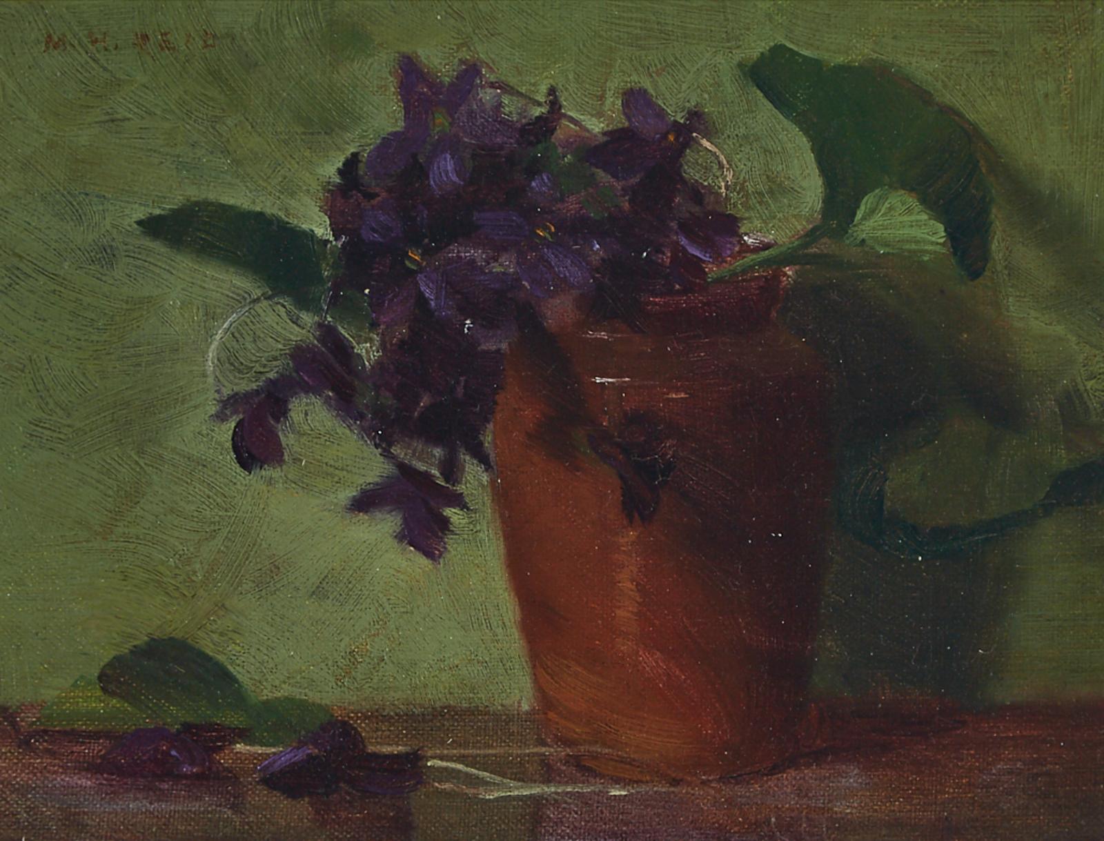 Mary Augusta Hiester Reid (1854-1921) - African Violets