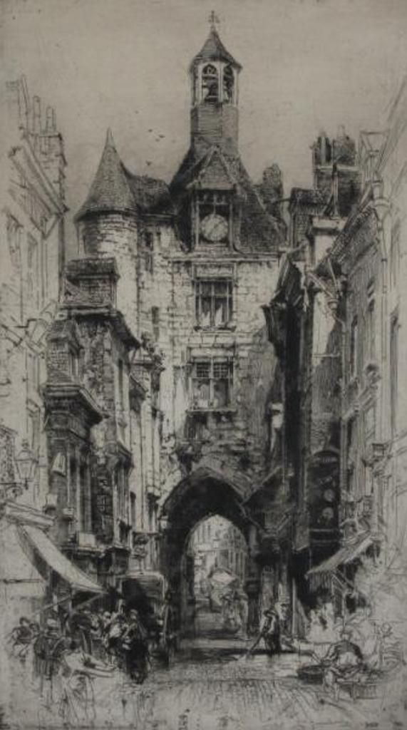 E. Hedley Fitton (1859-1929) - Amboise, La Tour De Lhorloge
