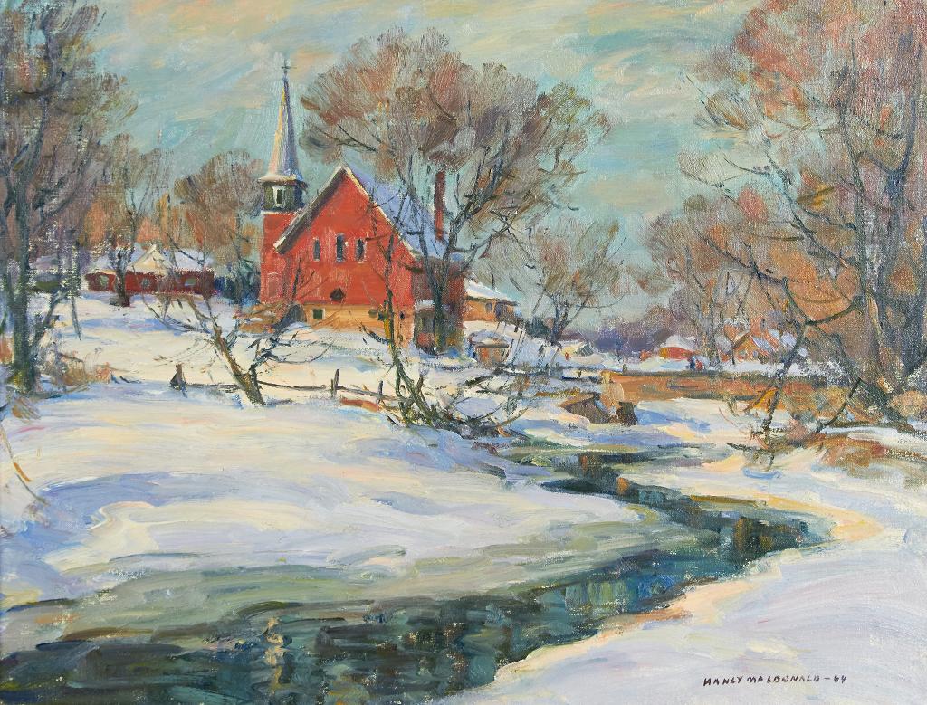 Manly Edward MacDonald (1889-1971) - Unionville Church in Winter