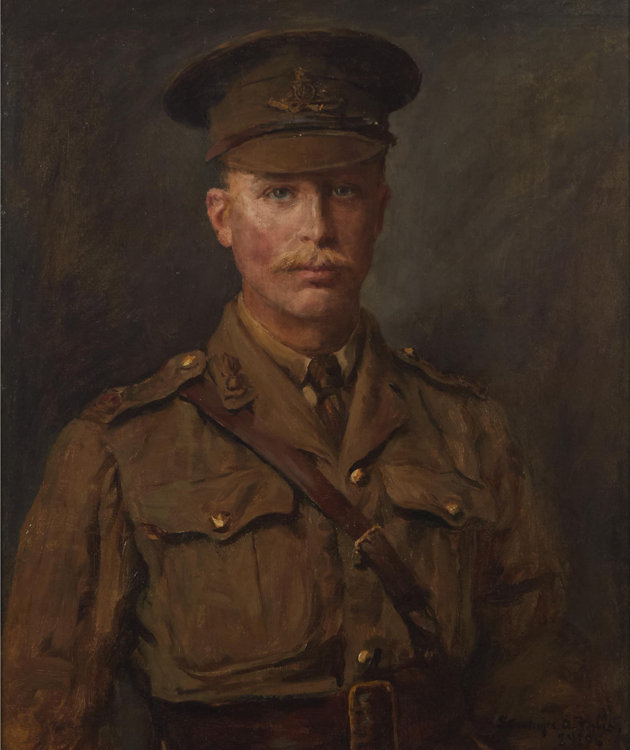 Stanhope Alexander Forbes (1857-1947) - Portrait Of William Henry Egerton De Brissac Dickinson (1880-1918), 1919