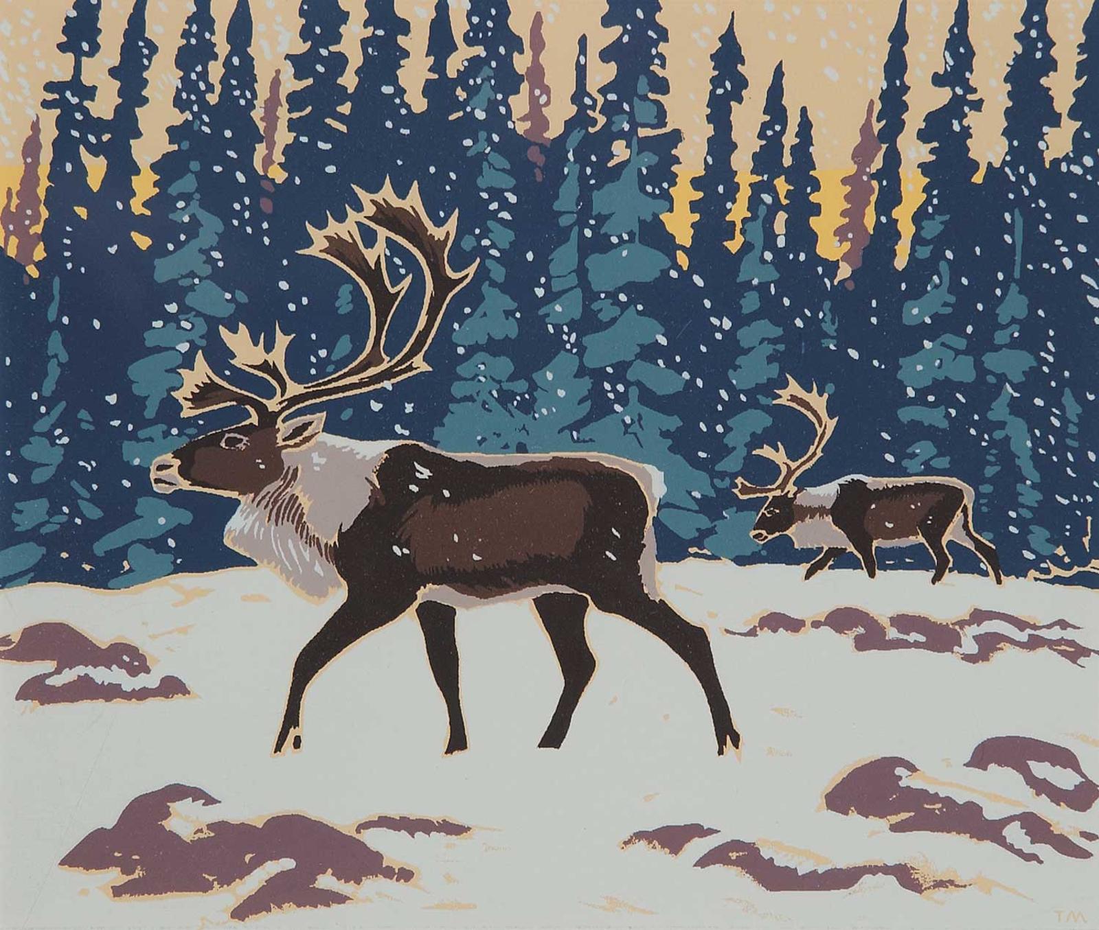 Thoreau MacDonald (1901-1989) - Untitled - Caribou