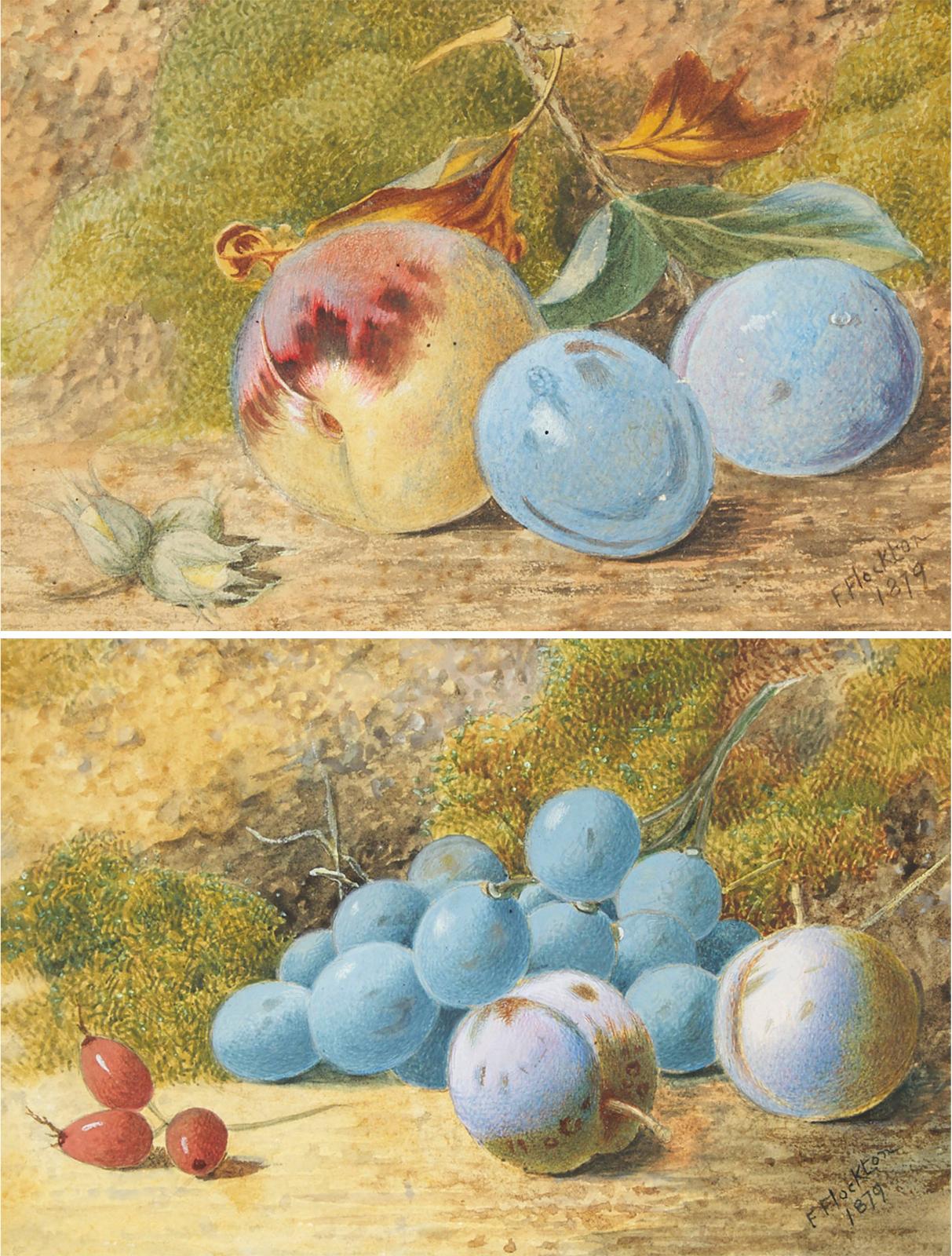 Frederick (Francis) Flockton (1835-1901) - Still Lifes With Fruit, 1879