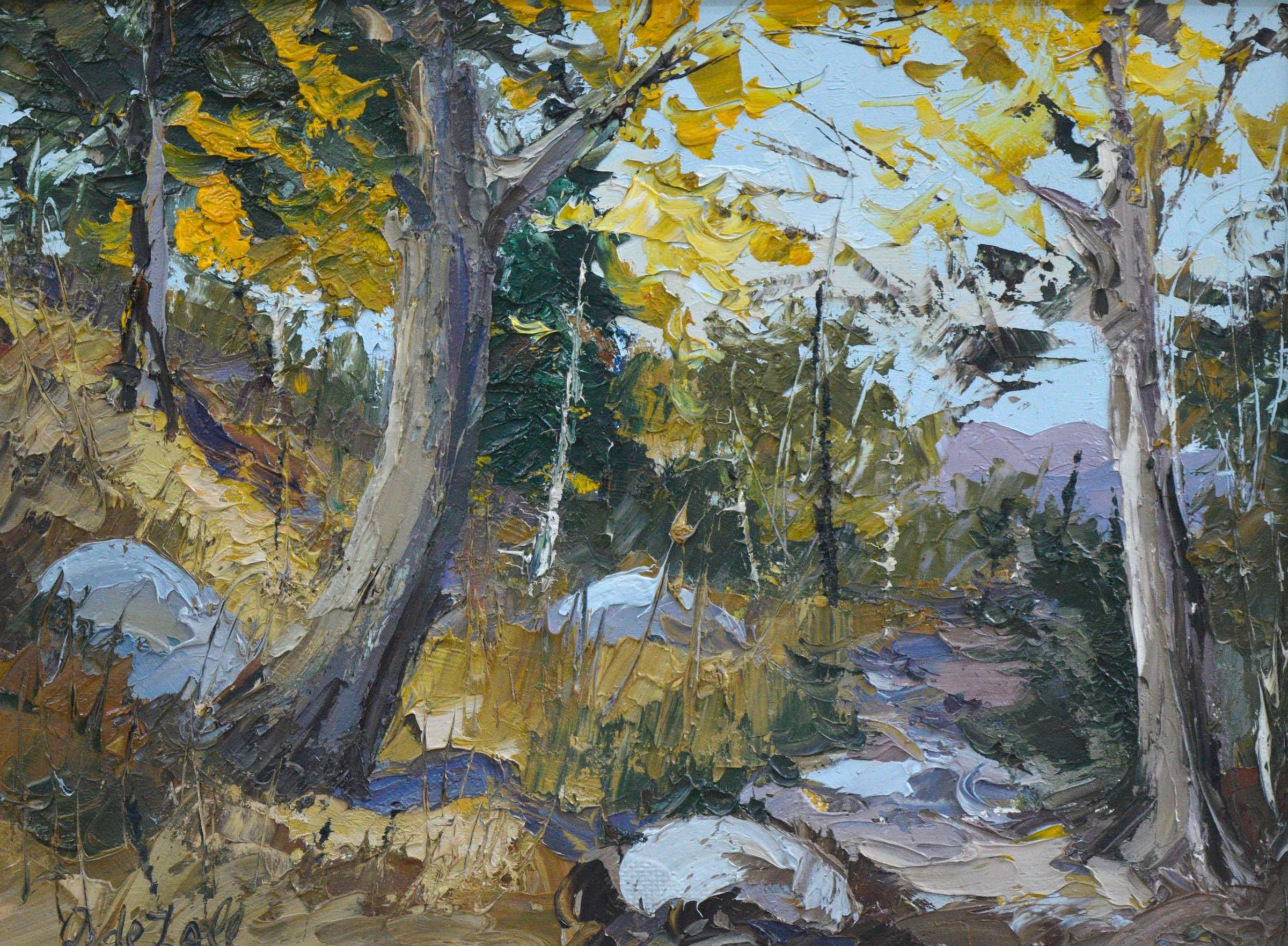 Oscar Daniel de Lall (1903-1971) - Paysage d'été, huile sur panneau, signée