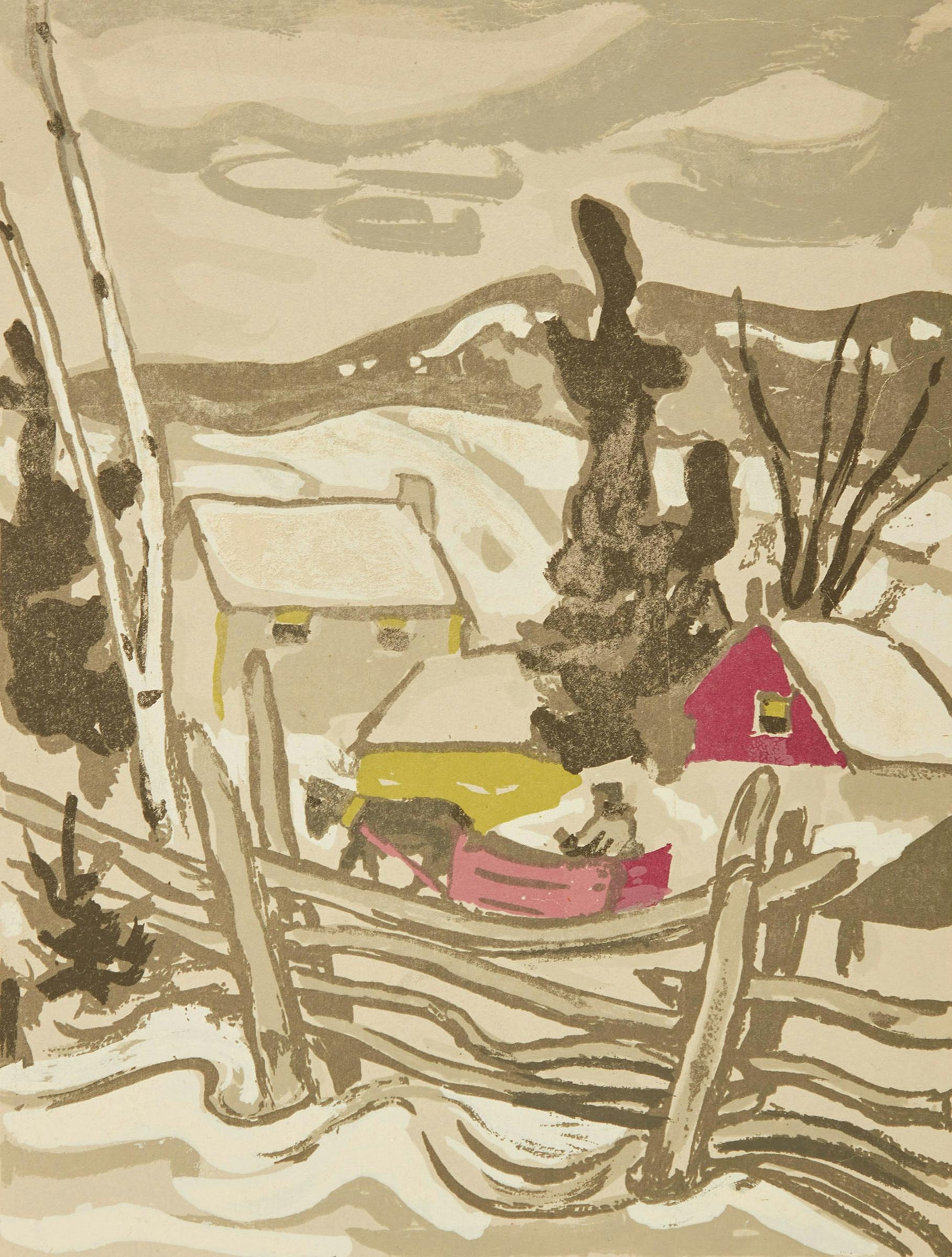 Alexander Young (A. Y.) Jackson (1882-1974) - Winter Sleigh