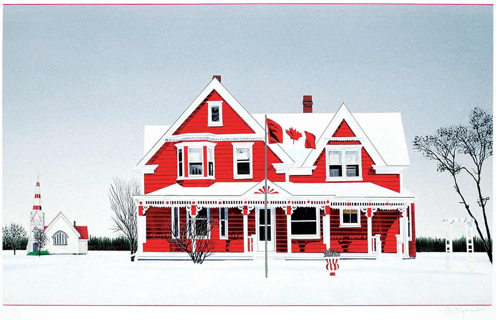 David Allan Thauberger (1948) - Red and White Winter