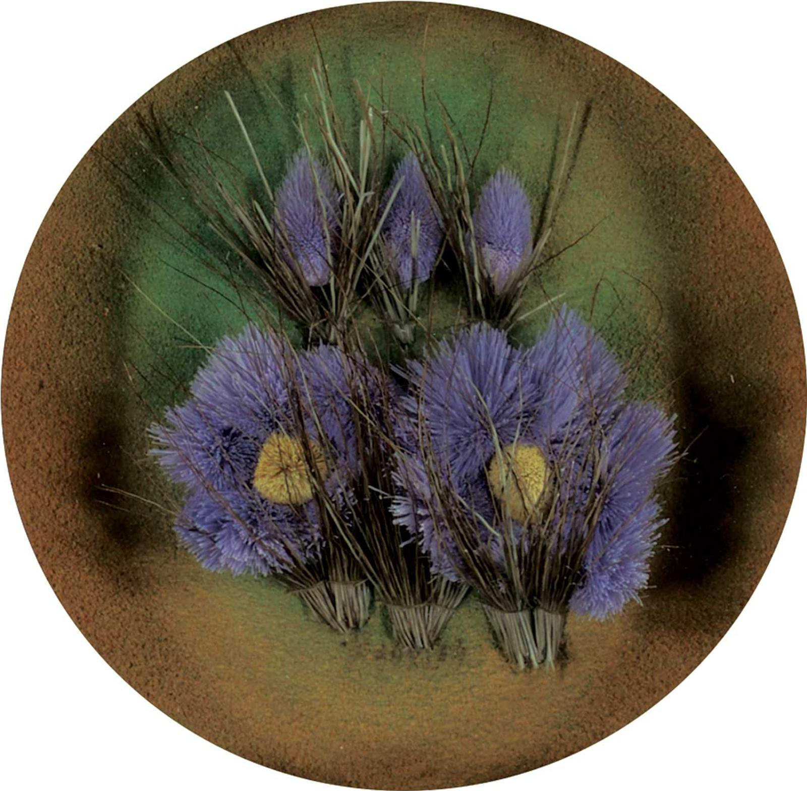 Yvette Bouvier - Untitled - Purple Meadow Caribou Tufting