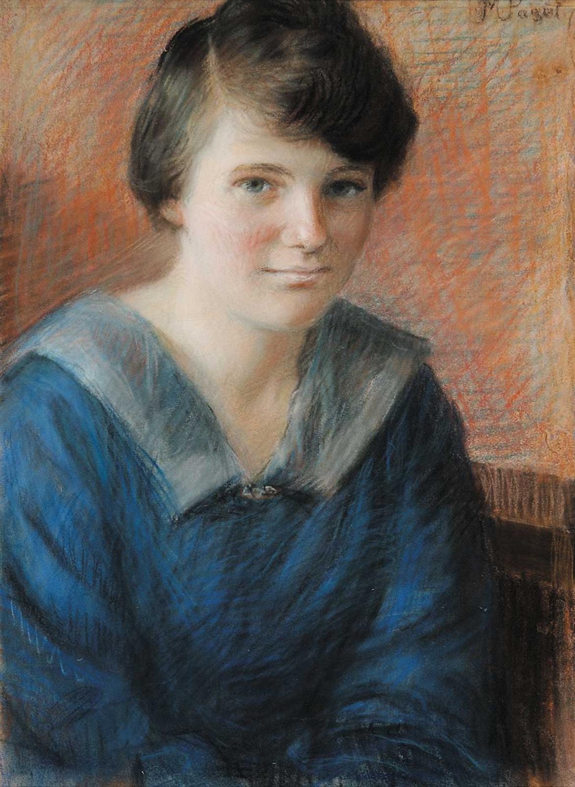 Maude Dekirkby Paget - Untitled - Young Woman in Blue Dress