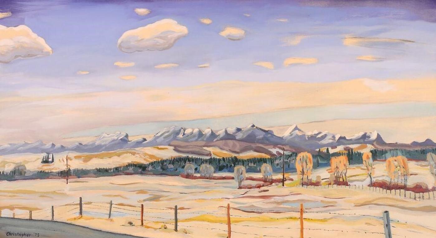 Ken Christopher (1942) - Early Snow, Foothills; 1973