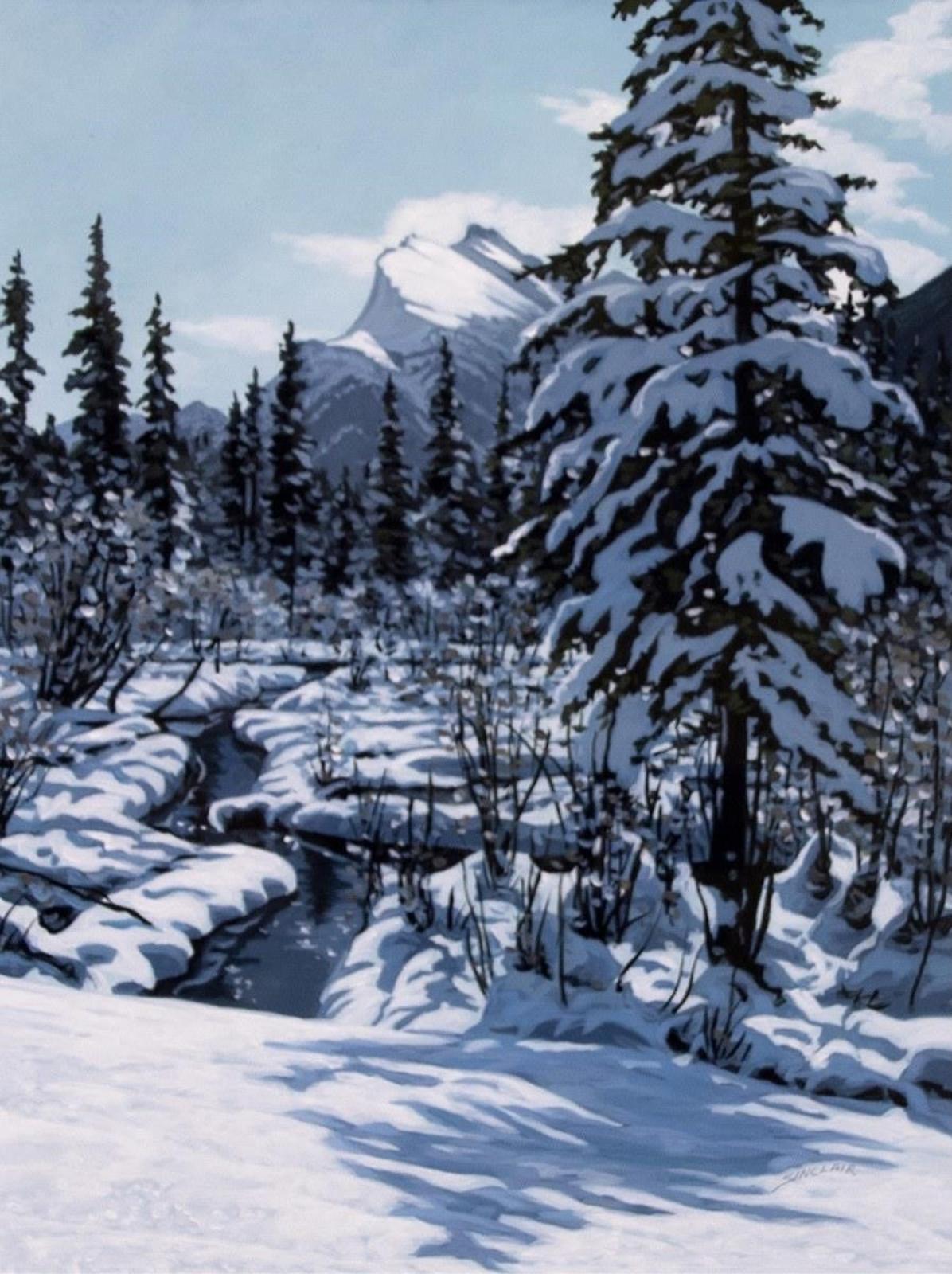 Deborah Lougheed Sinclair (1953) - Heavy Snowfall - Vermillion Lakes; 2000