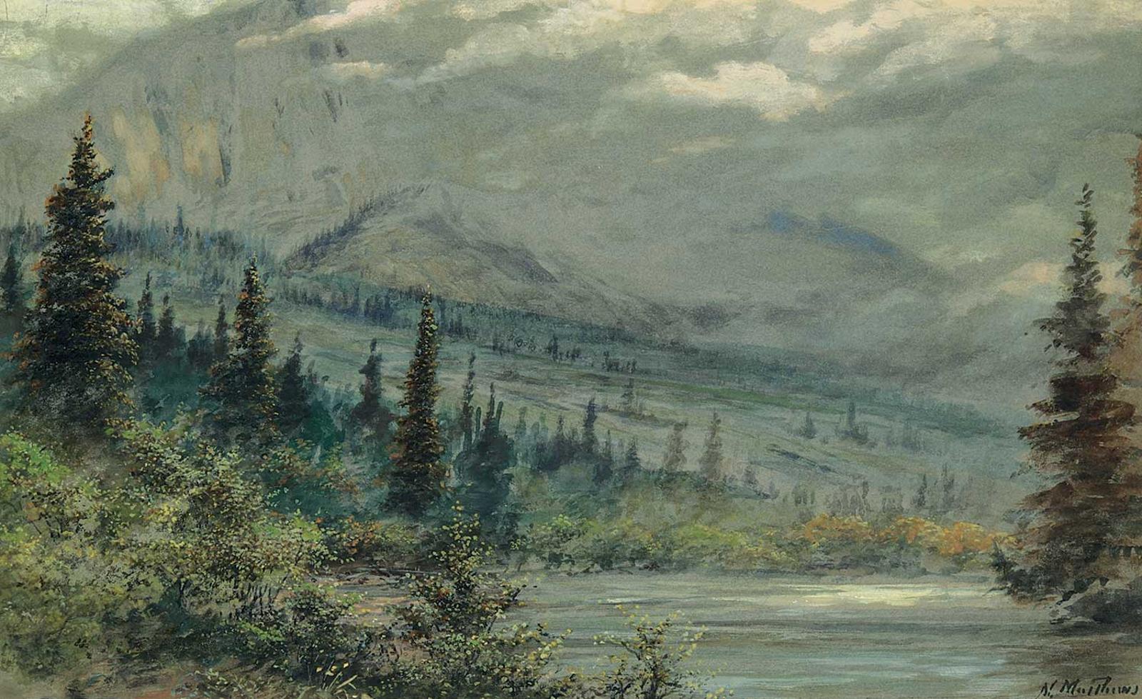 Marmaduke Matthews (1837-1913) - Untitled - Mist in the High Alpines
