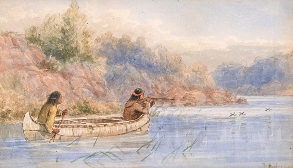 Frederick Arthur Verner (1836-1928) - Hunting by Canoe