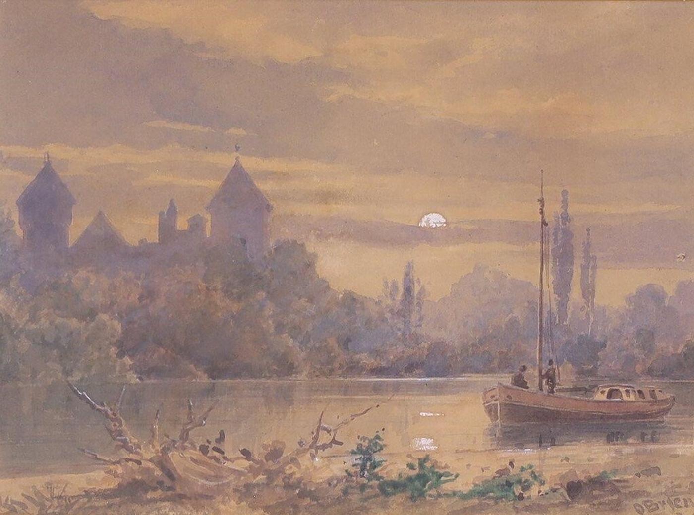 Lucius Richard O'Brien (1832-1899) - Boating Party At Moonlight