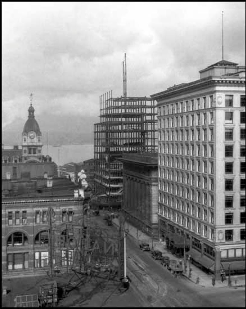 Karl Huber (1898-1985) - Lower Granville #1 (Building Vancouver Series)