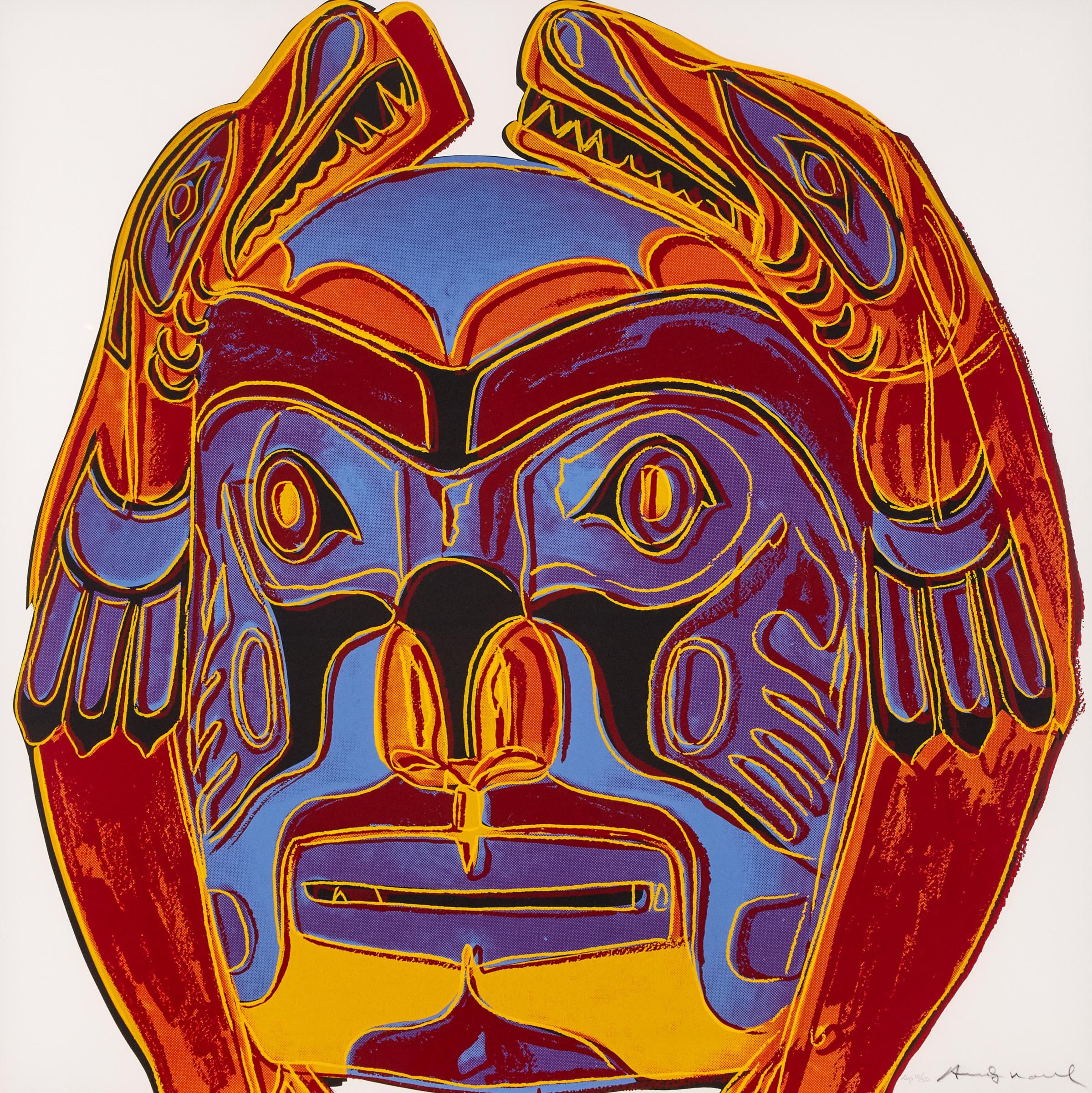 Andy Warhol (1928-1987) - Northwest Coast Mask, From Cowboys And Indians, 1986 [f&S. Ii.380]