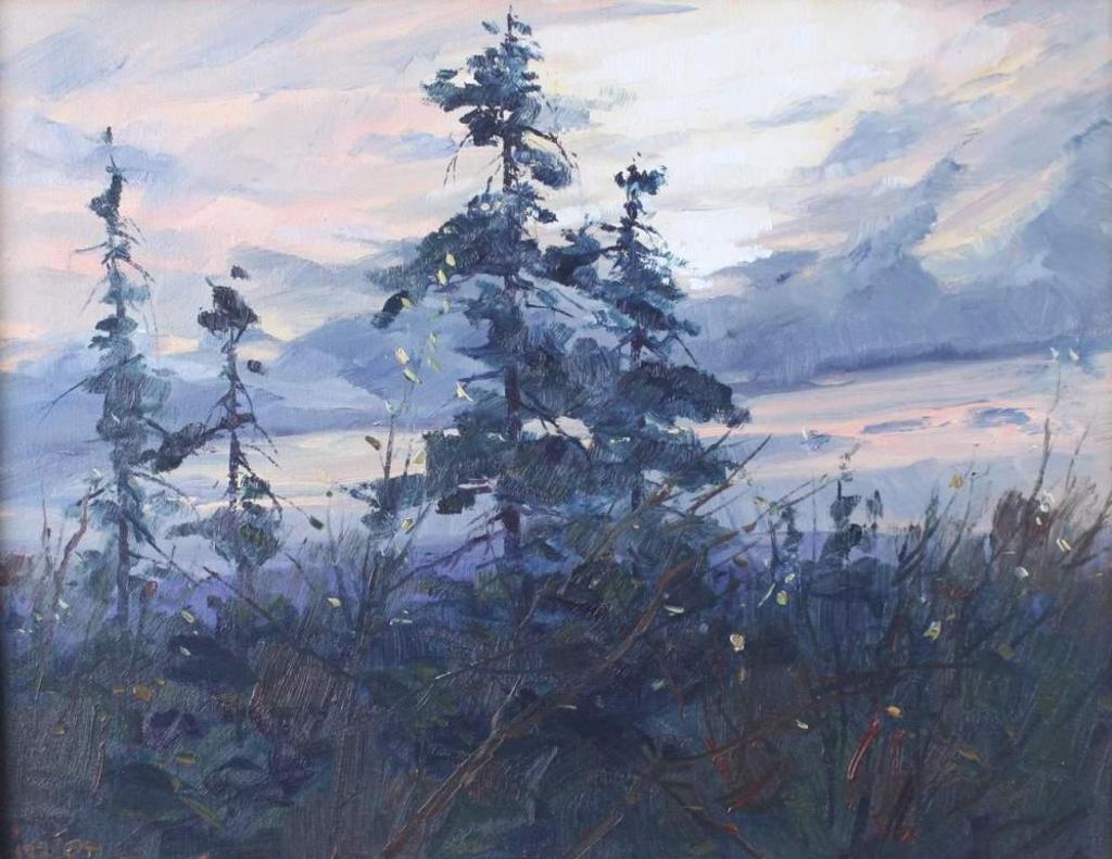 Daniel J. Izzard (1923-2007) - Fall Sunset Upper Levels