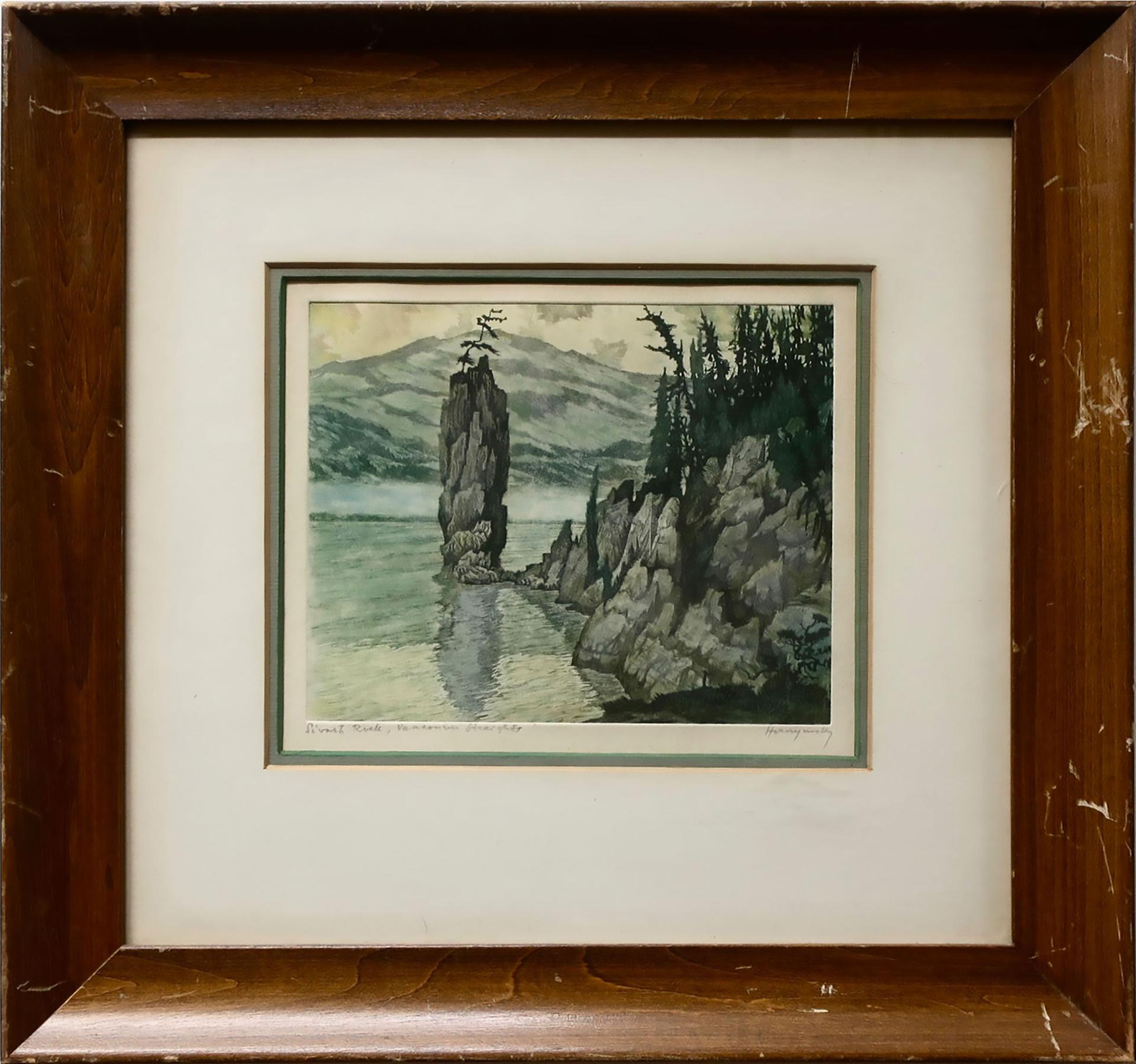 Nicholas Hornyansky (1896-1965) - Siwash Rock, Vancouver Straits