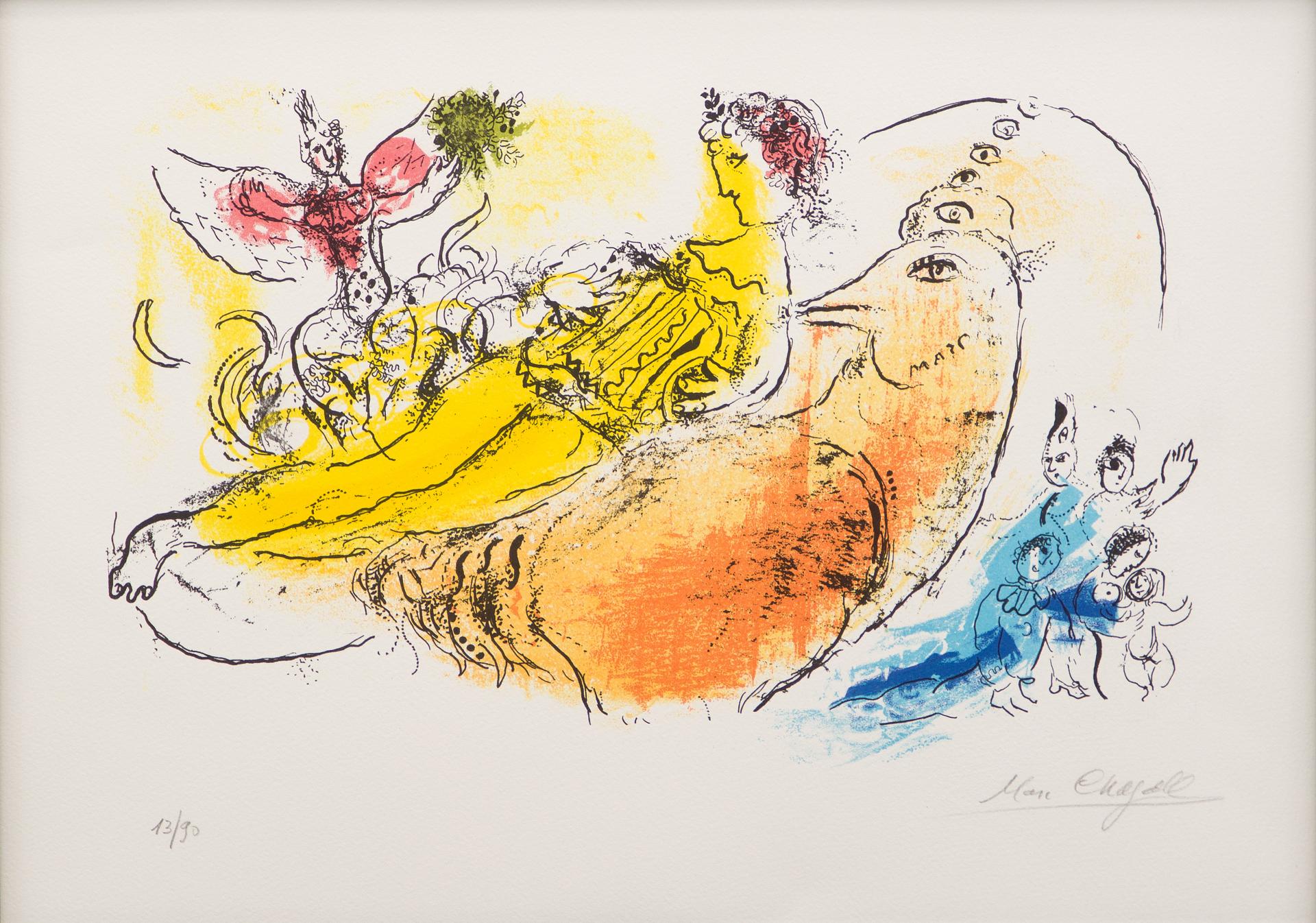 Marc Chagall (1887-1985) - L'accordéoniste, 1957