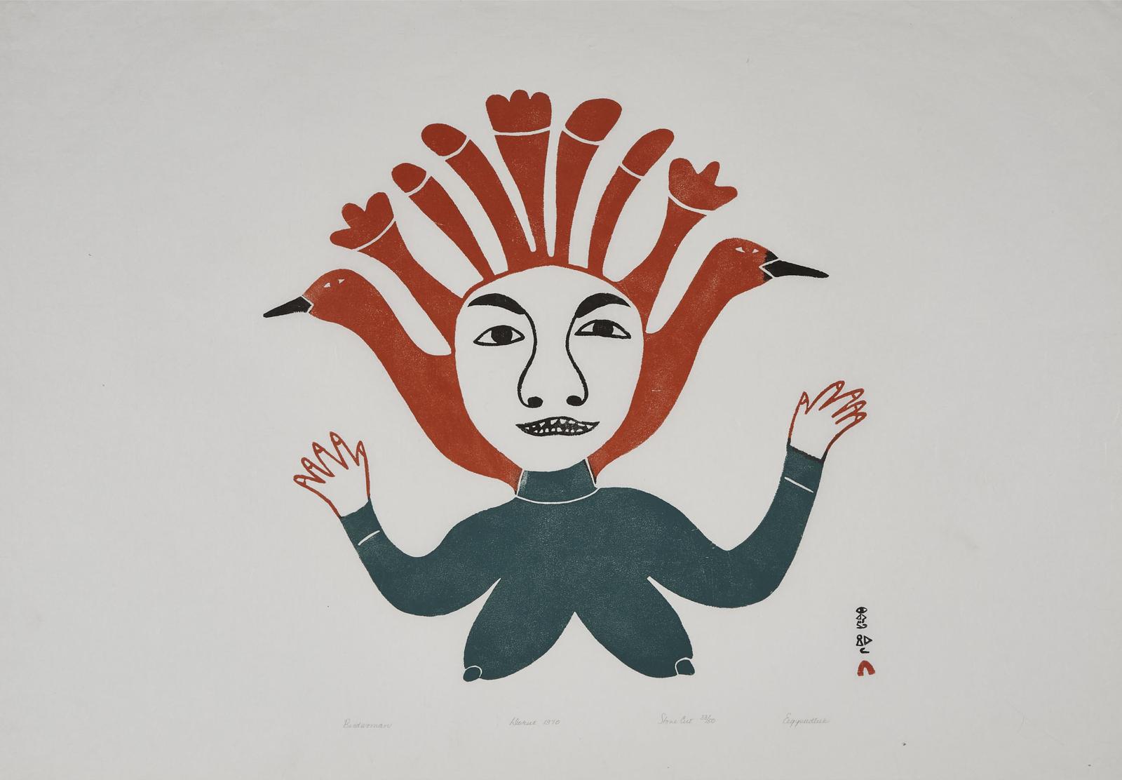 Egevadluq (Eegyvuldluk) Ragee (1920-1983) - Bird Woman