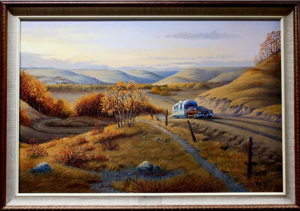 Terry Mclean (1935) - Untitled (Camping With Streamliner 112)