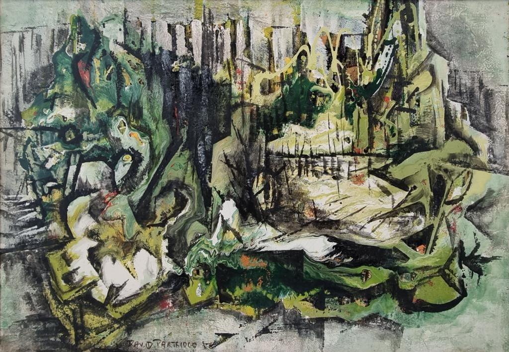 David Guerry Partridge (1919-2006) - Burnt Land, Rebirth, Abstract Composition, 1958