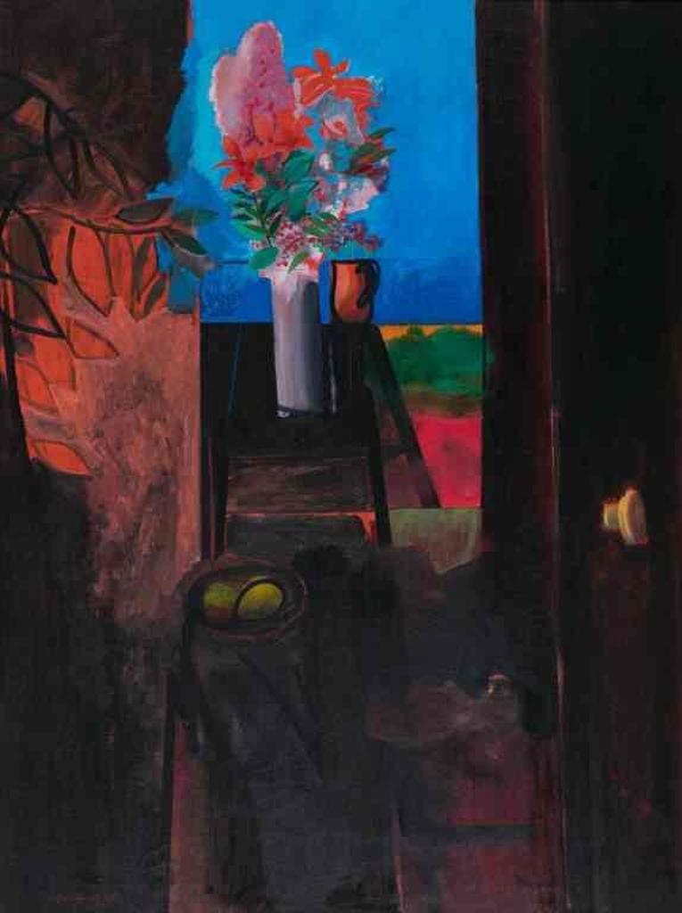 Walter Joseph Gerard Bachinski (1939) - Interior with Flowers (1988)
