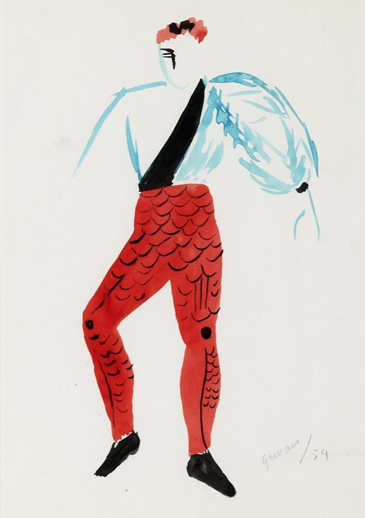 Lise Gervais (1933-1998) - Costumes De Poisson: Homme; Femme