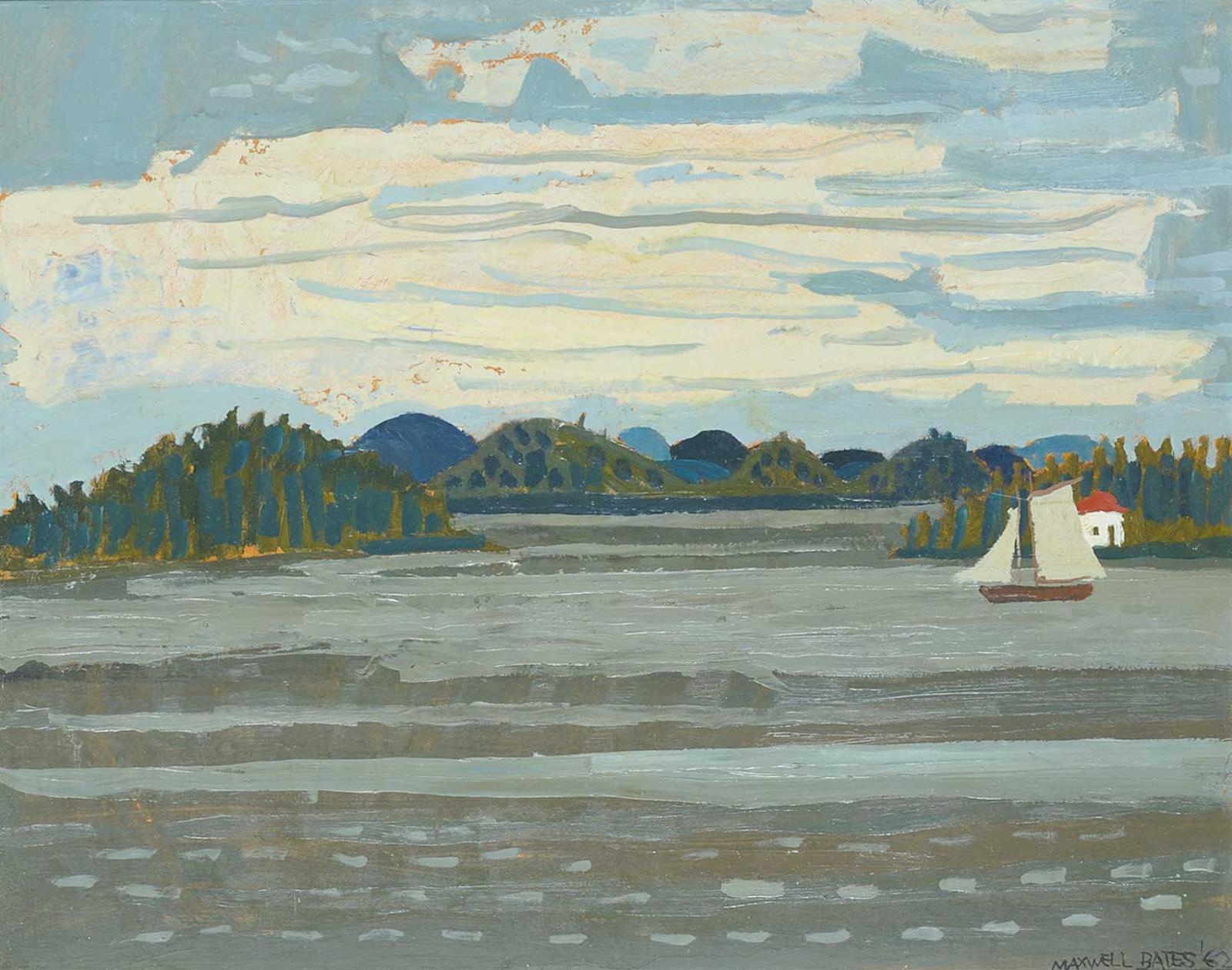 Maxwell Bennett Bates (1906-1980) - Seascape Near Victoria