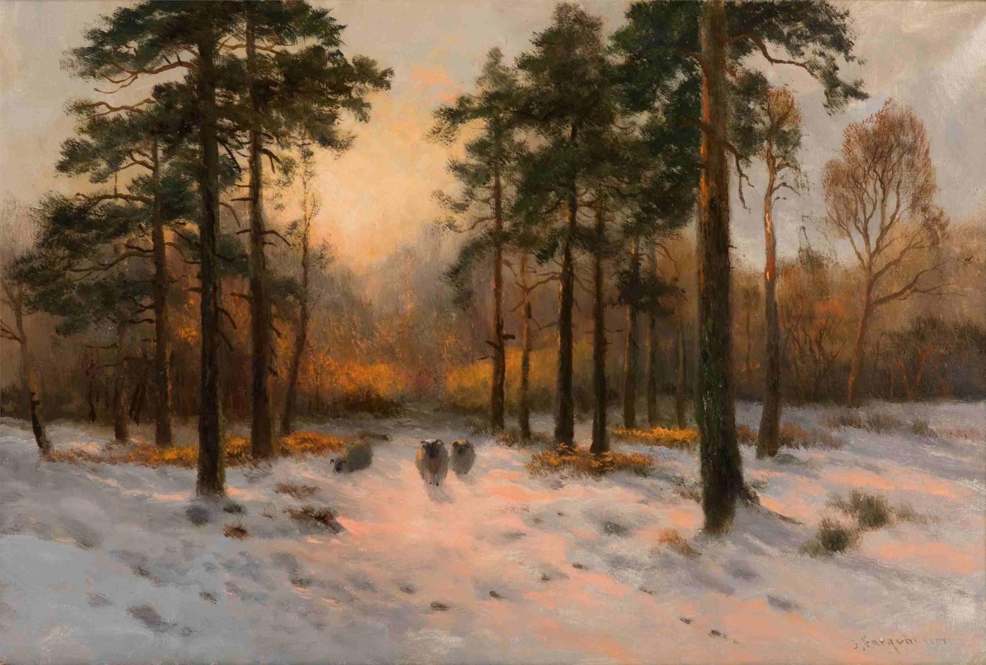 Joseph Farquharson (1846-1935) - Untitled (Highland Winter with Sheep)