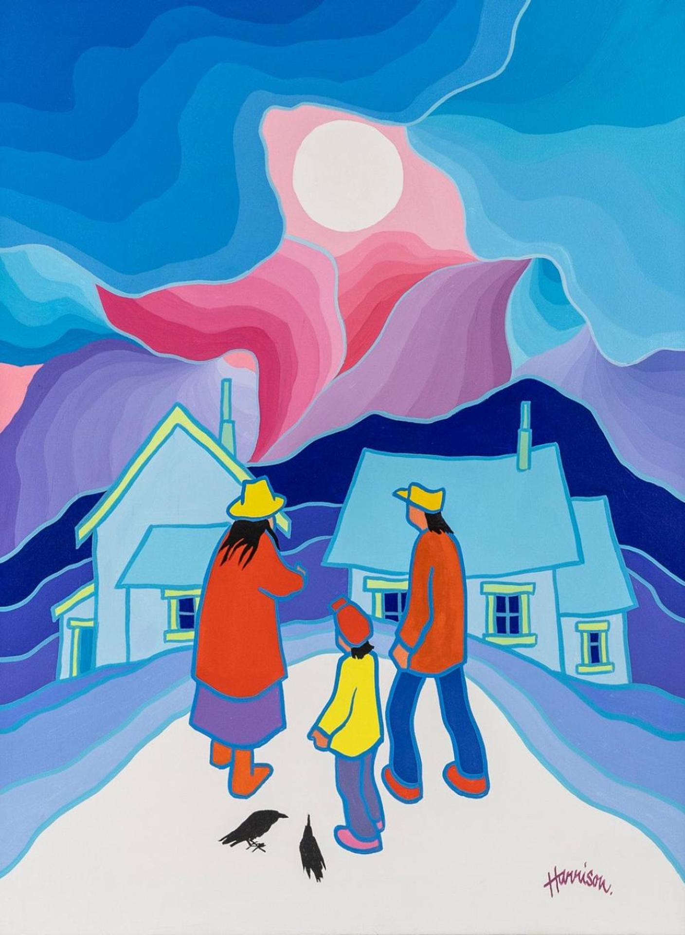 Ted Harrison (1926-2015) - Nearing Home