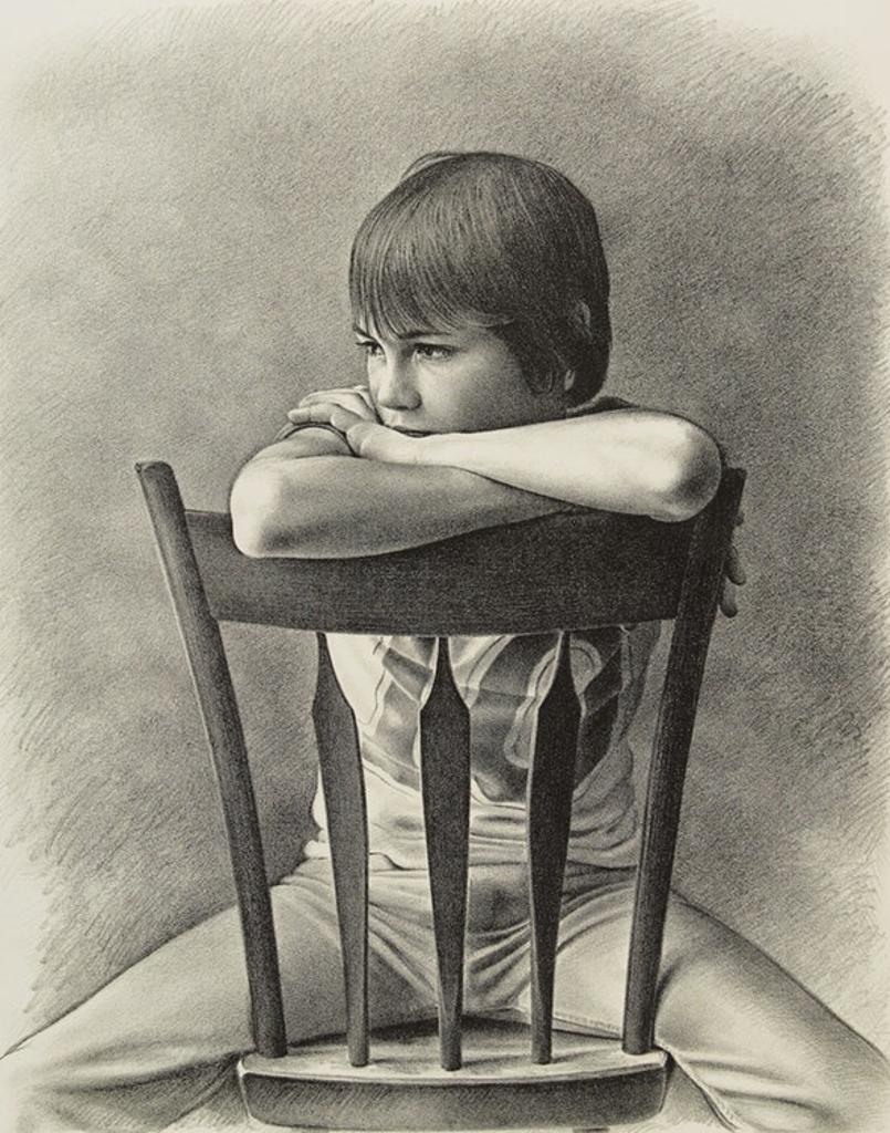 Kenneth (Ken) Edison Danby (1940-2007) - Boy on a Chair (Robert)