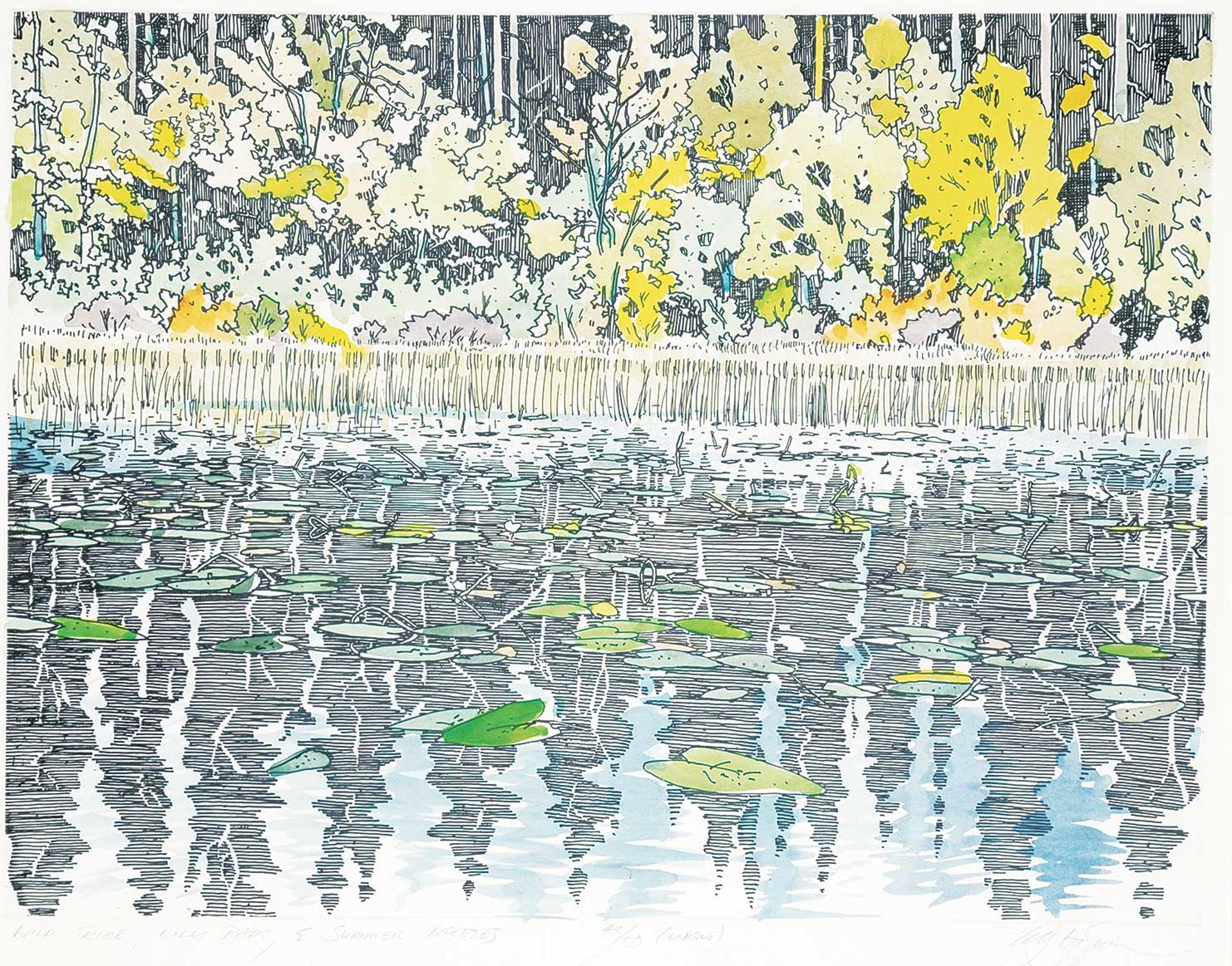 Edward William (Ted) Godwin (1933-2013) - Wild Rice, Lily Pads & Summer Breezes  #43/50