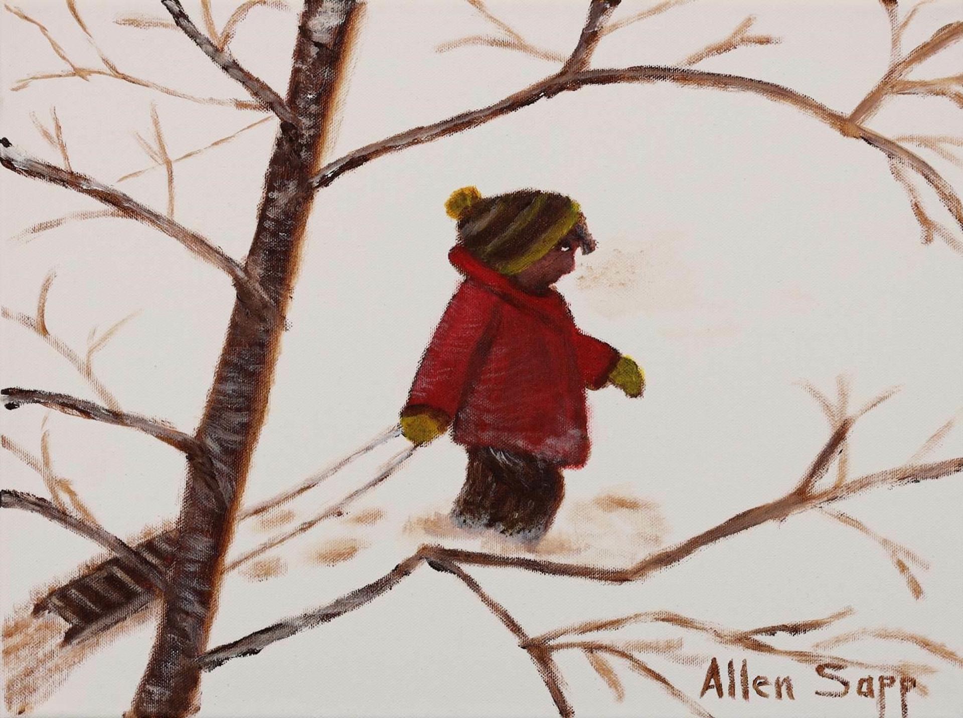 Allen Fredrick Sapp (1929-2015) - Little Fellow Going Sledding