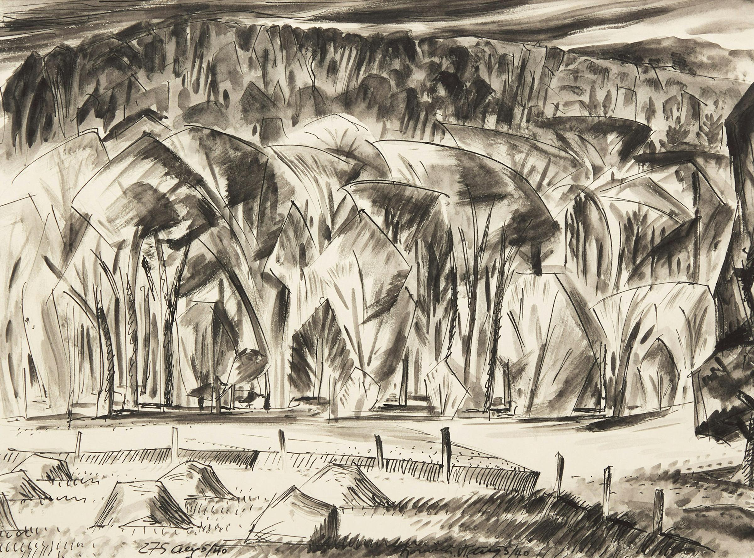 Carl Fellman Schaefer (1903-1995) - Mosley Hill, Vermont
