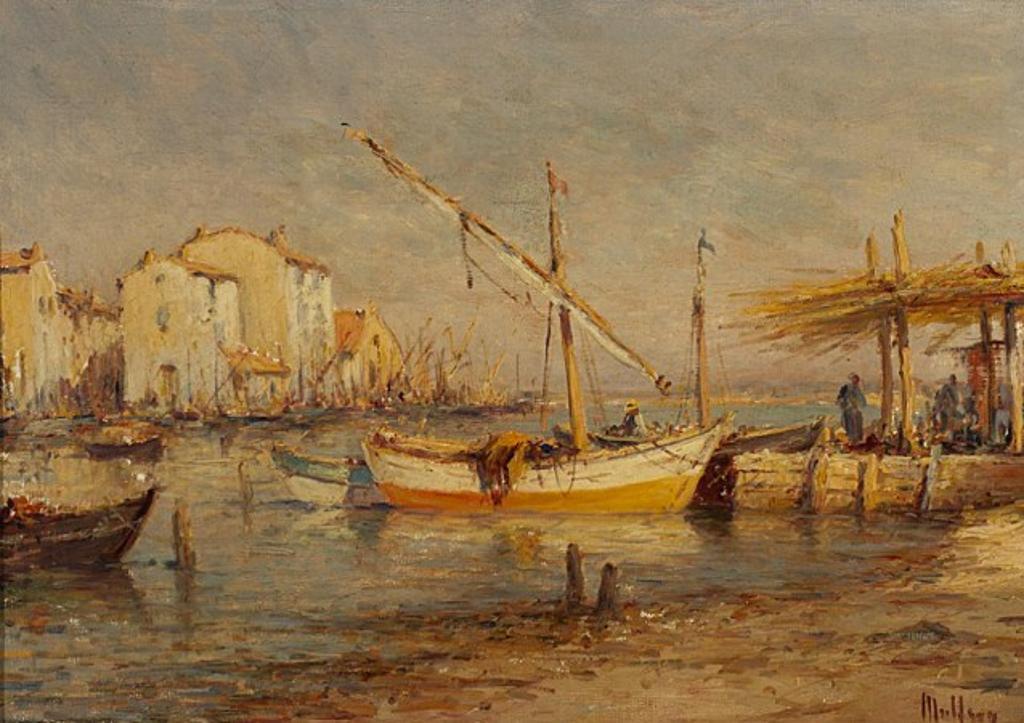 Charles Malfroy (1862-1961) - Voiliers a Quai, Martigues