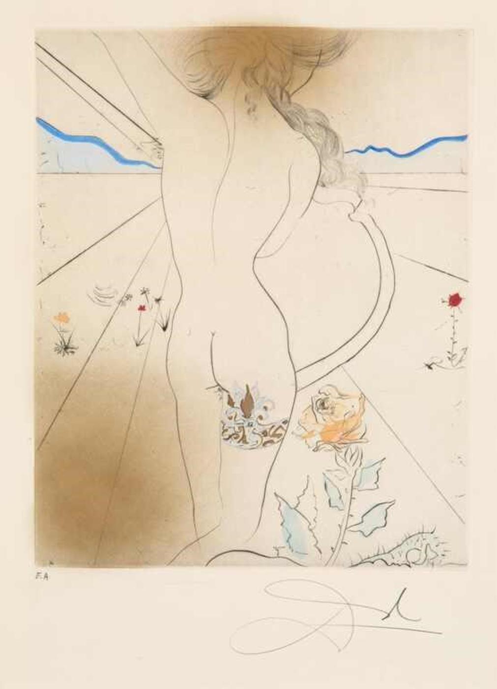 Salvador Dalí (1904-1989) - Nude with Garter