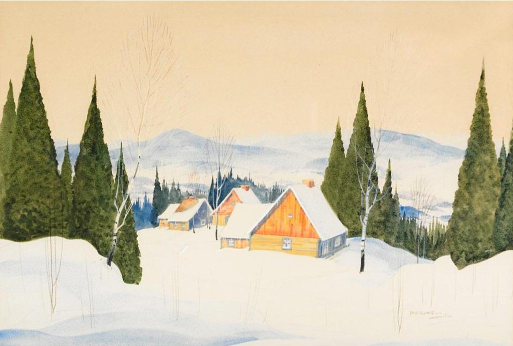 Graham Norble Norwell (1901-1967) - Winter Landscape With Houses
