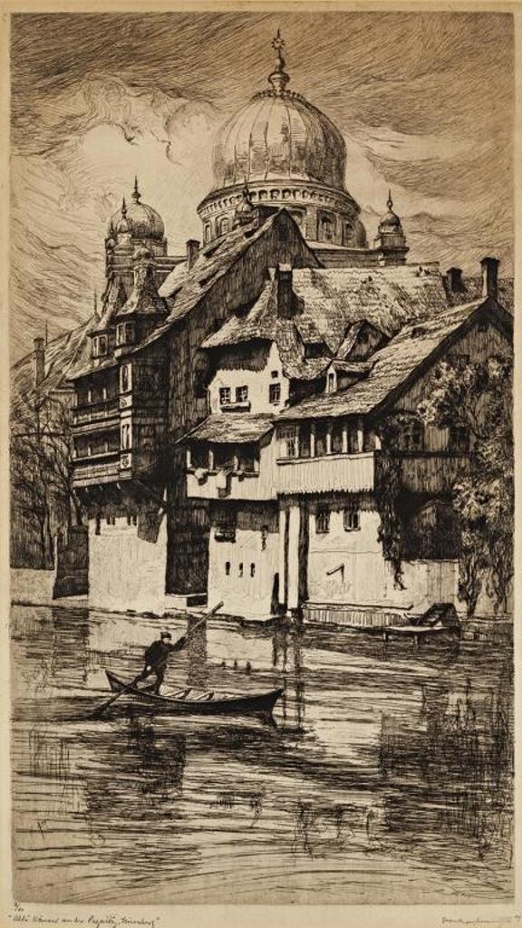 Franklin Milton Armington (1876-1941) - Alte Hanser an der Pegnitz, Nuremberg, 1909