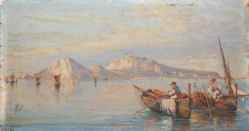 Consalvo Carelli (1818-1900) - View of Capri