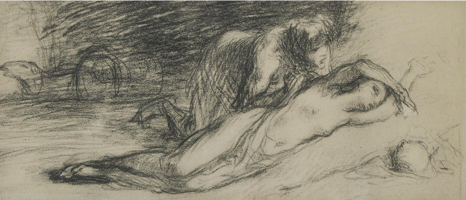 Italian School - Reclining Nymph