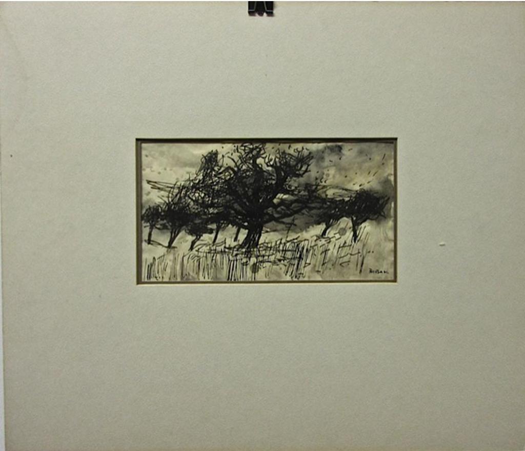 Bruno Joseph Bobak (1923-2012) - Untitled (Trees)