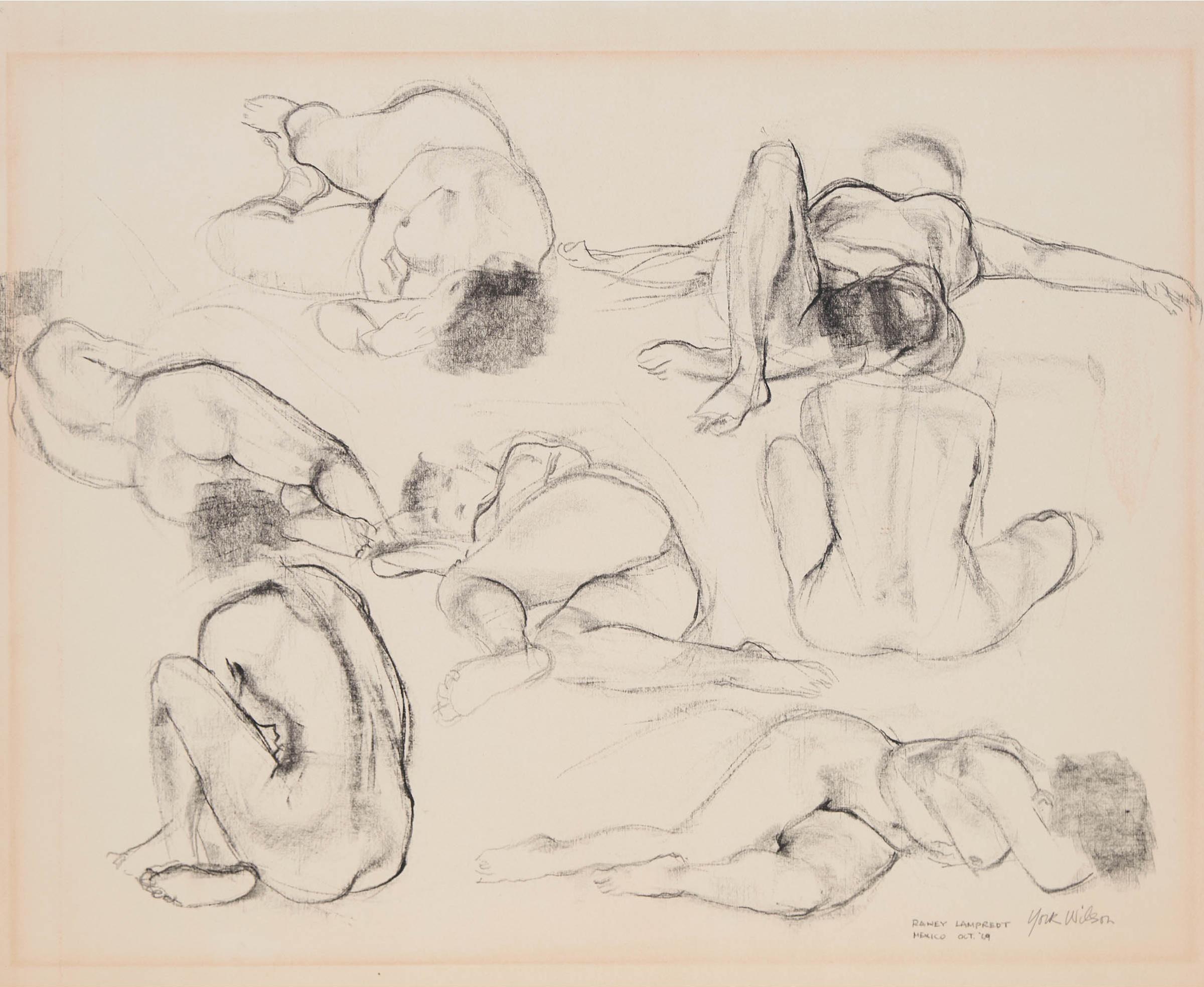 Ronald York Wilson (1907-1984) - Seven South American Women, 1969