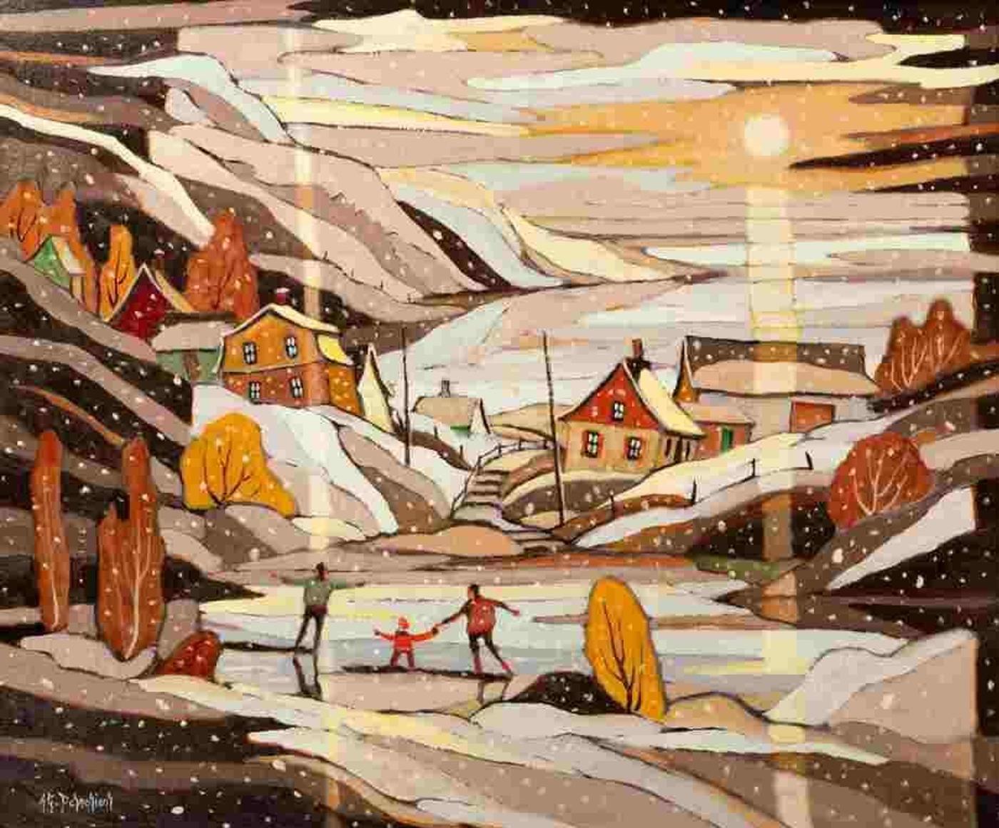 Jean-Guy Desrosiers (1934) - Soir de lune (Charleroix)