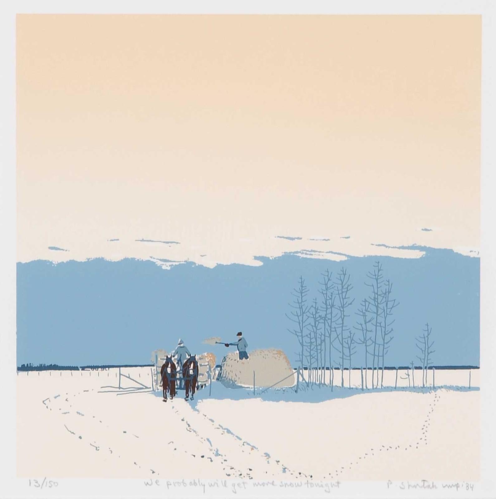 Peter Shostak (1943) - We Probably Will Get More Snow Tonight  #13/150