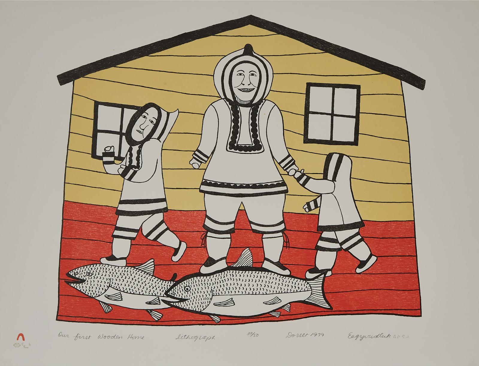 Eegyvudluk Pootoogook (1931-1999) - Our First Wooden Home