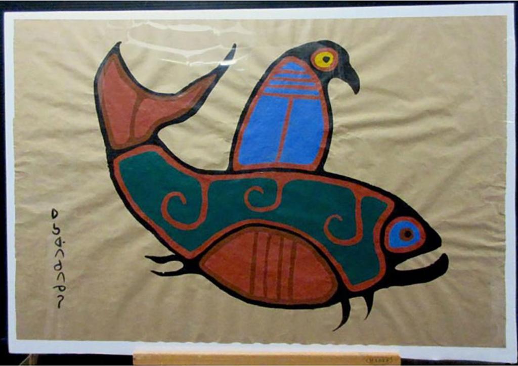 Norval H. Morrisseau (1931-2007) - Untitled (Bird & Fish)